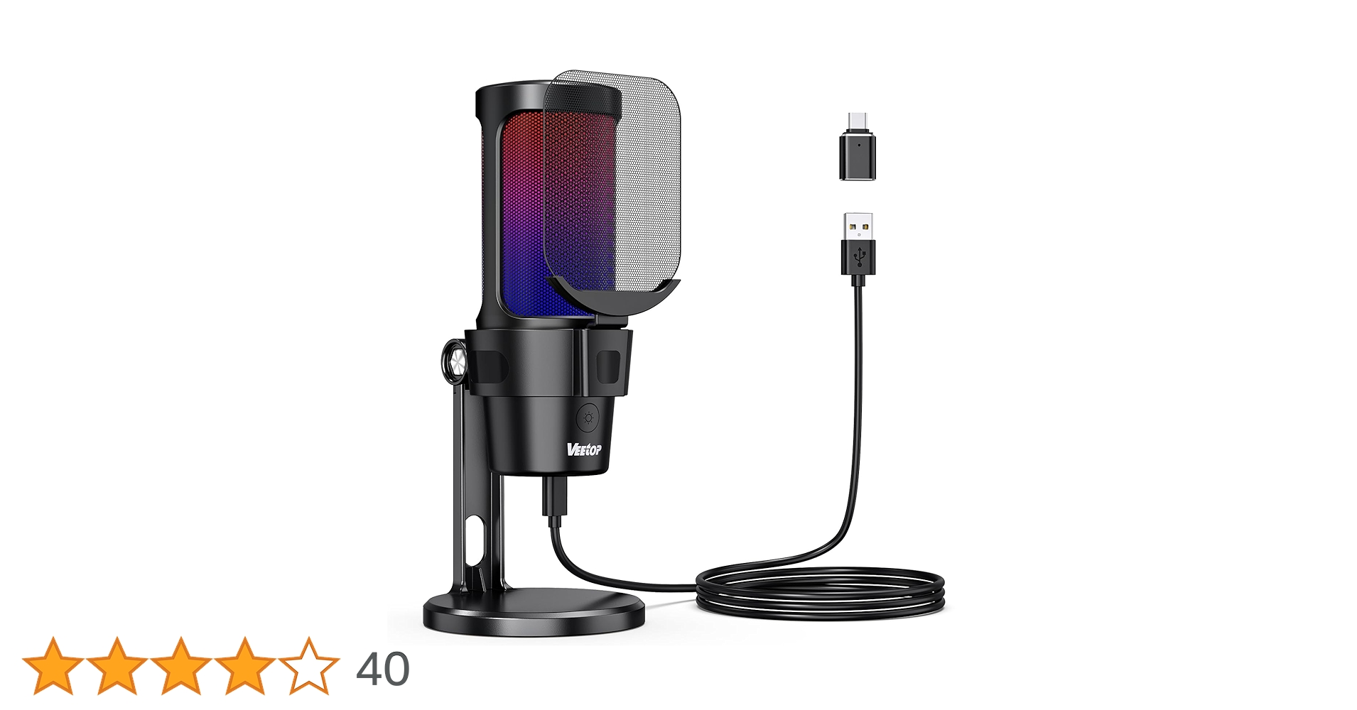 マイク コンデンサーマイク　スタンド式　ゲーミングマイク Amazon.co.jp: マイク ゲーミングマイク コンデンサーマイク USB